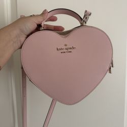 Kate Spade Heart Bag In Light Pink