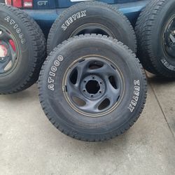 6 X5.5 OEM Wheels And New Tires All Terrain 