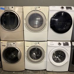 WHIRLPOOL XL CAPACITY WASHER DRYER ELECTRIC SET 