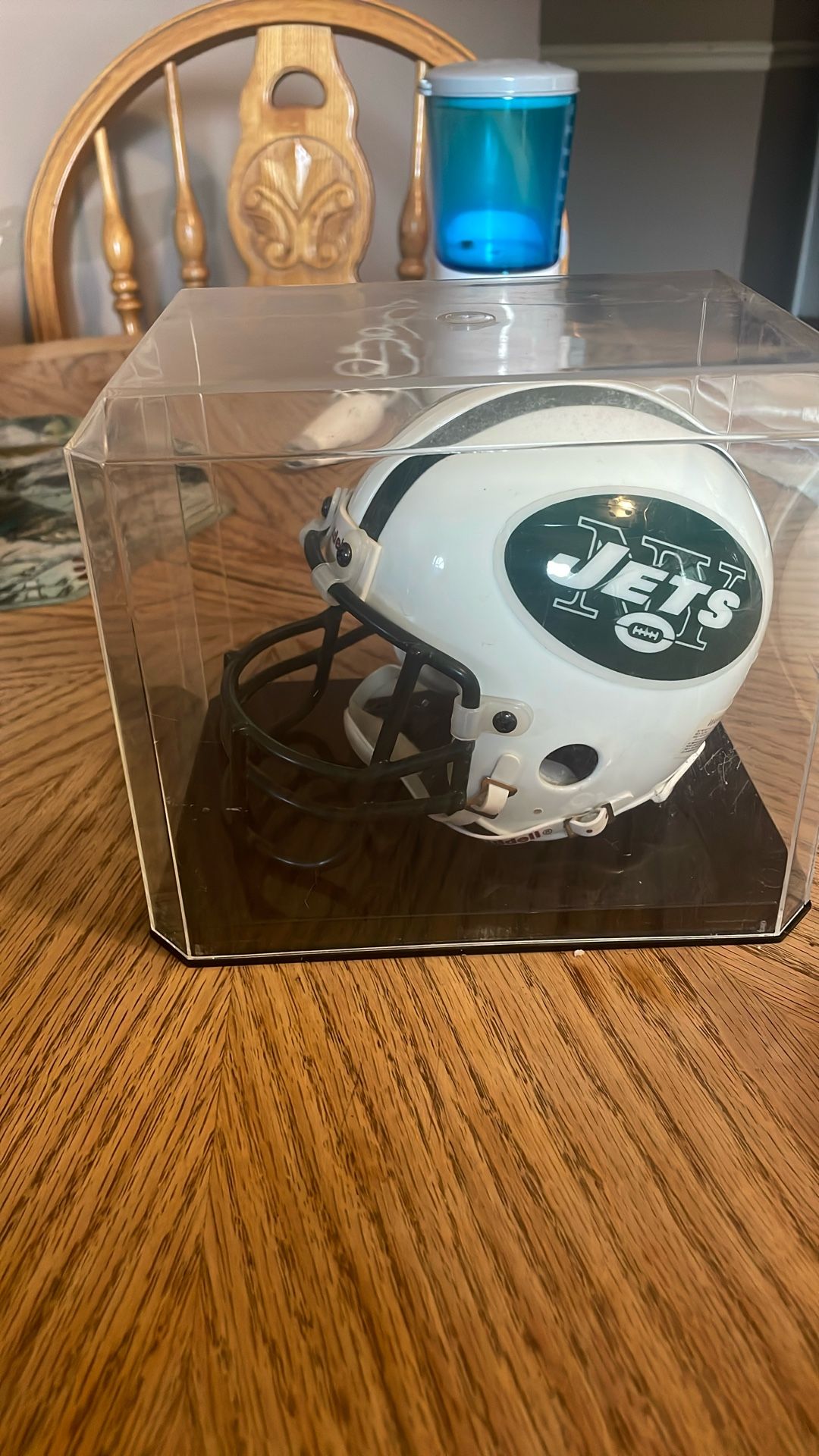 New York Jets Riddel Mini Football Helmet And Case 20.00