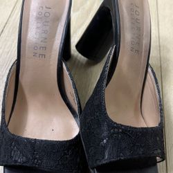 🔶🚩 Black Lacy 6.5 Women Pumps heels (Dressy/Evening /any occasions)