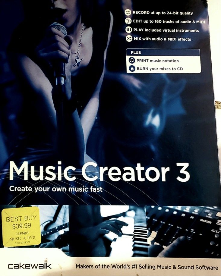 MUSIC CREATOR 3 BY Cakewalk Music Creating DAW