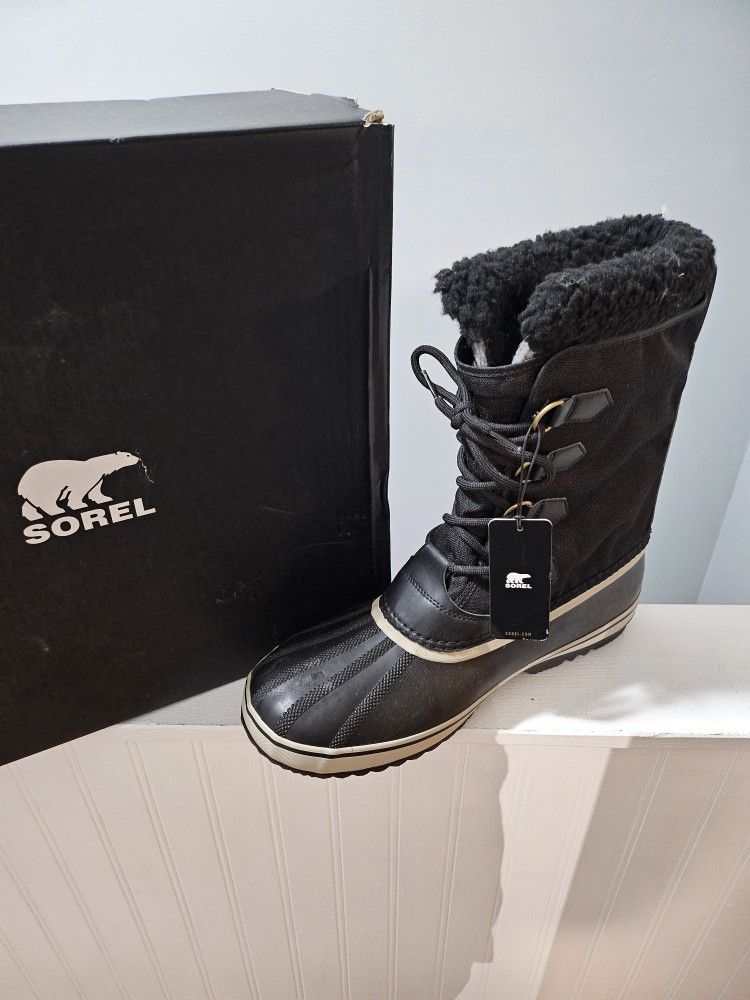 NEW SOREL Men's Caribou Winter Work Boots