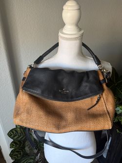 Kate Spade New York Woven Fold-Over Shoulder Bag