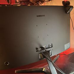 Gaming desk and monitor