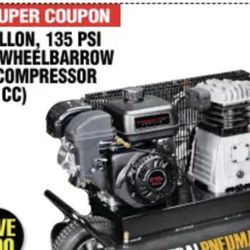 Gas Engine Air Compressor $350.00 