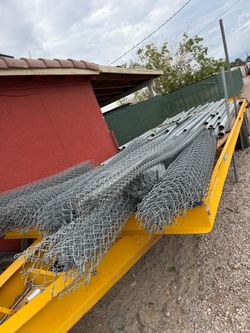 Chain Link Fence Rolls with Metal fence Posts