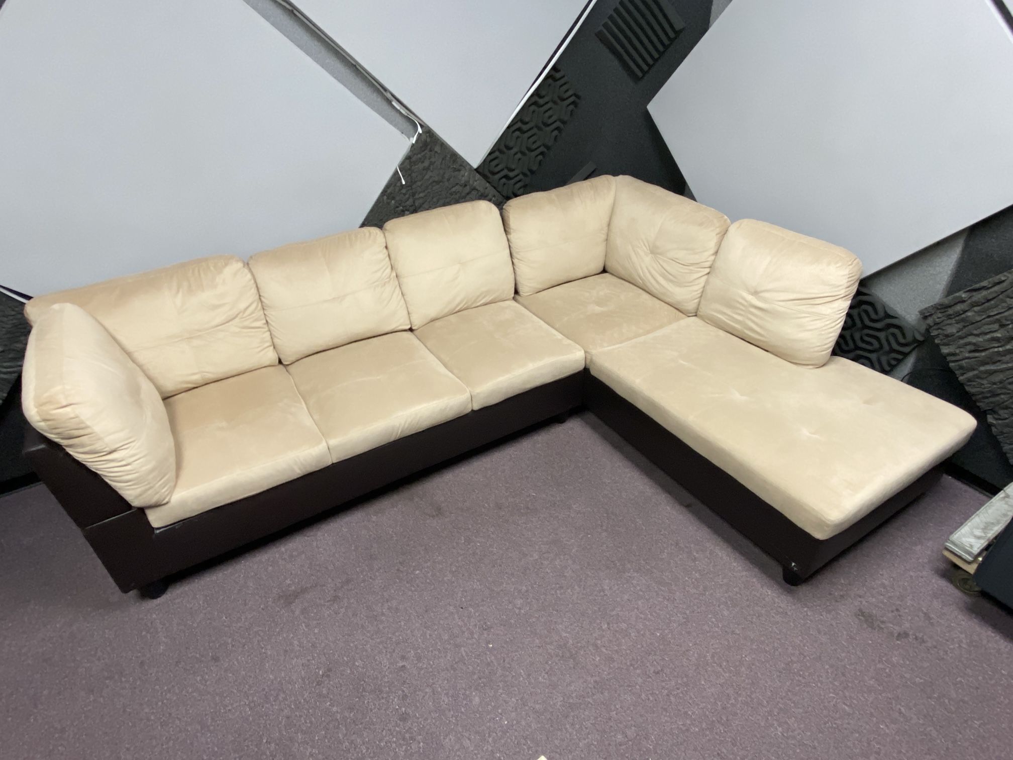 Microfiber Sectional couch 