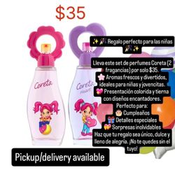 Lleva este set de perfumes Coreta (2 fragancias) por solo $35.