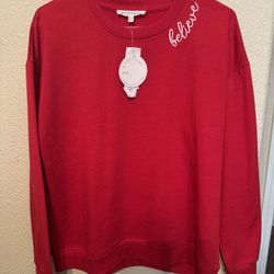 New Ladies Christmas Sweater Size Large 