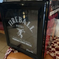 Mini Fridge Fireball Theme