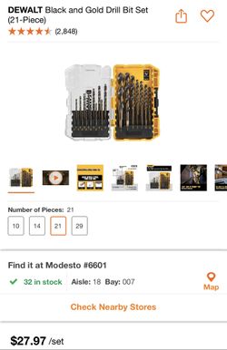 DEWALT Black and Gold Drill Bit Set (21-Piece)