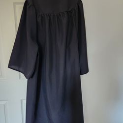 Black Graduation Gown Fits 5'3"-5'4"