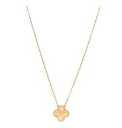 Van Cleef & Arpels Necklace Guilloche Motif Yellow Gold 