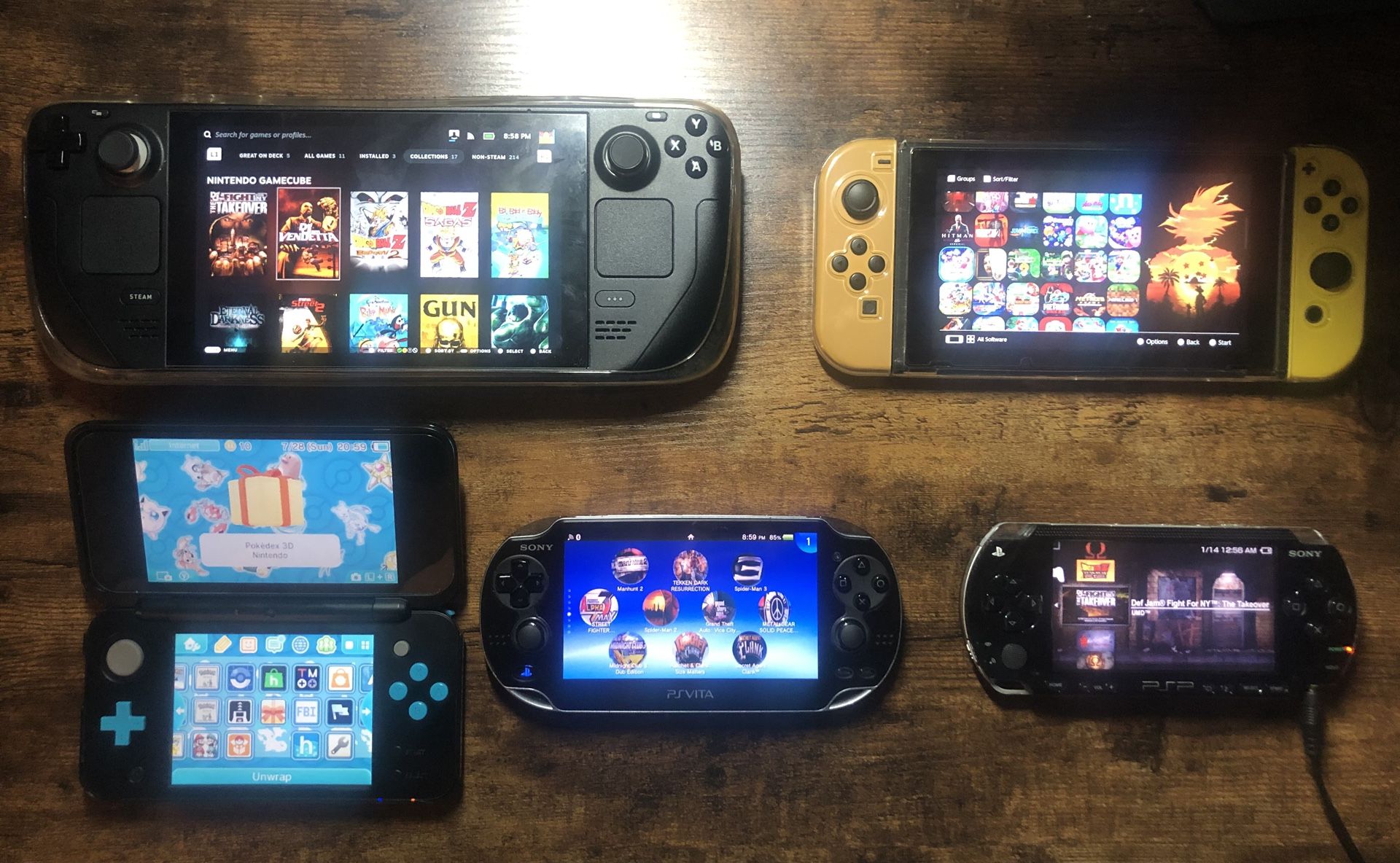 Nintendo Switch Wii,PS4,Wii U,PS3, PSP, PS Vita,3DS,2DS, DSi,Xbox Series S/X, Steam Deck Modding