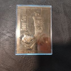 1997 Bleachers Gold Foil Tony Gwynn Baseball MLB Card 82116 COA