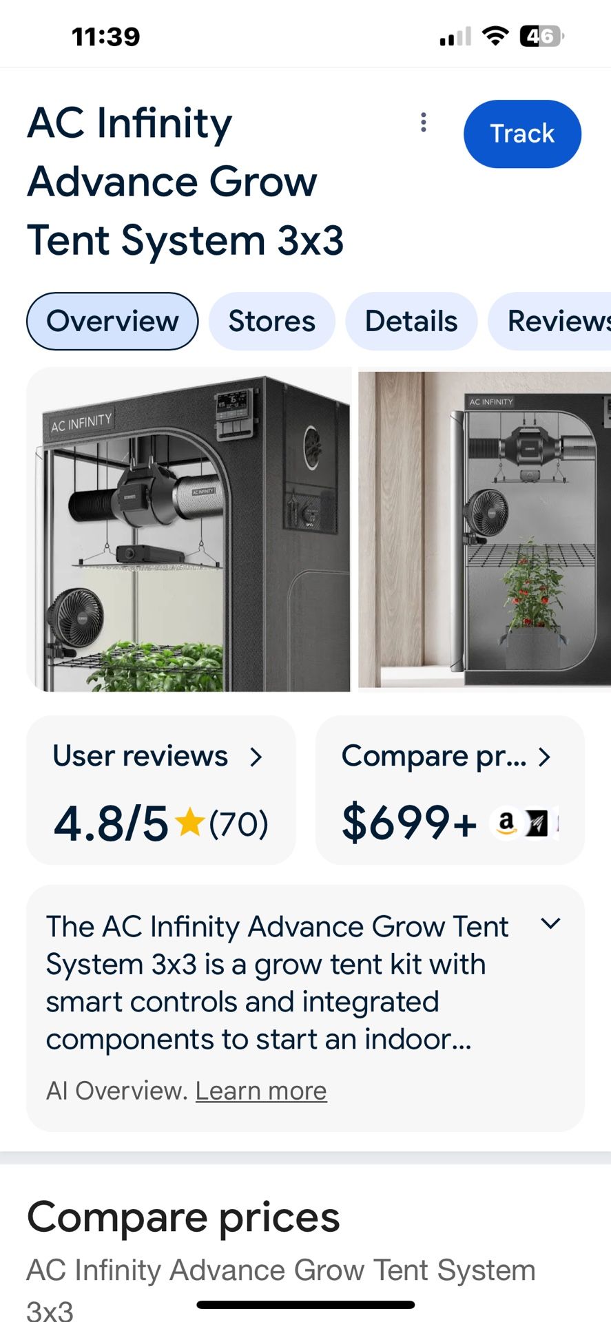 AC Infinity 3x3 Grow Tent