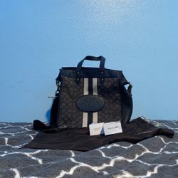 Dark Coach Leather Purse 