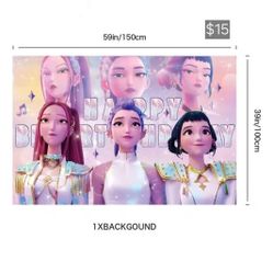 K-pop Demon Hunters Backdrop 