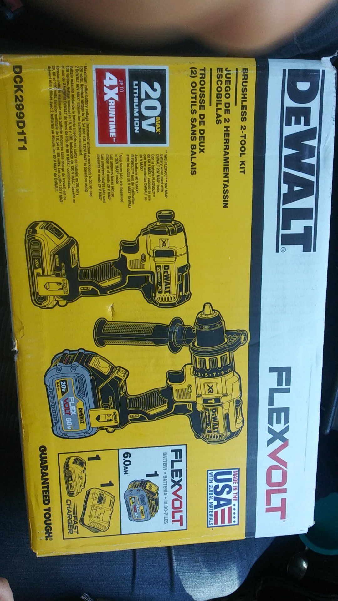 Dewalt flexvolt 60v hammer and impact drill kit