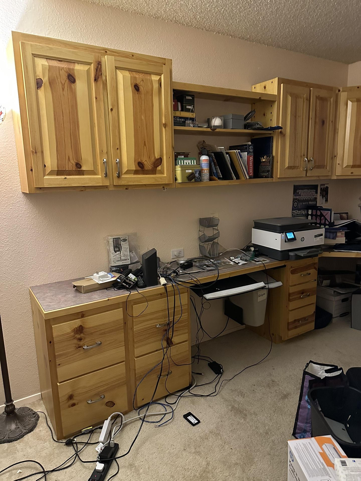 Solid Pine Cabinets & Countertop
