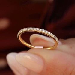14K Yellow Gold Round Eternity