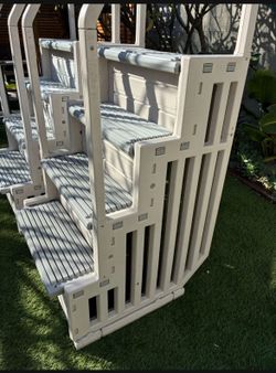 (2) Above ground pool stairs