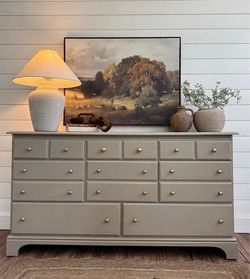 Solid wood dresser