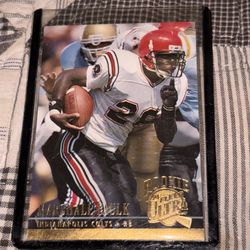 Marshall Faulk Fleer 1995 Rookie Football Card 