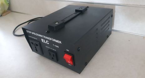 ELC T Series 1500 Watt Voltage Converter Transformer  Step Up/Down - 110v to 220v / 220v to 110v Power Converter -