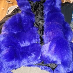 Faux Fur Coat - Warm Shaggy Lapel Faux Fur Jacket Overcoat Outwear with Pockets