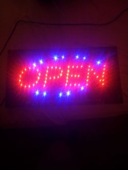 LED Open Sign for Business