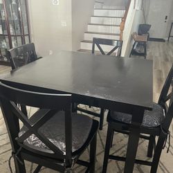 Counter Height Dining Table Set With Free Coffee Table