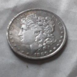 1880  F1-15 Morgan Silver Dollar 