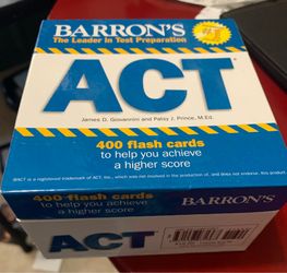 Barrons 400  flash card for ACT