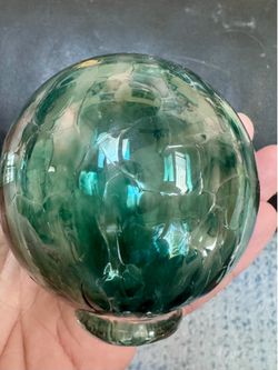Small handmade glass float