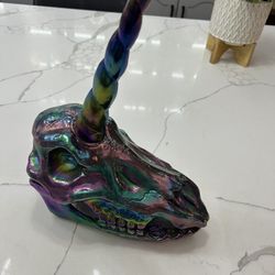 Unicorn Skull Decor