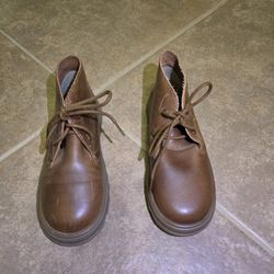Zara Boots Kids Size 10.5 Brown Leather 