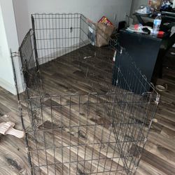 LG Dog Gate W/ Clamps To Change Shapes 30$ Howel Mill Rd 