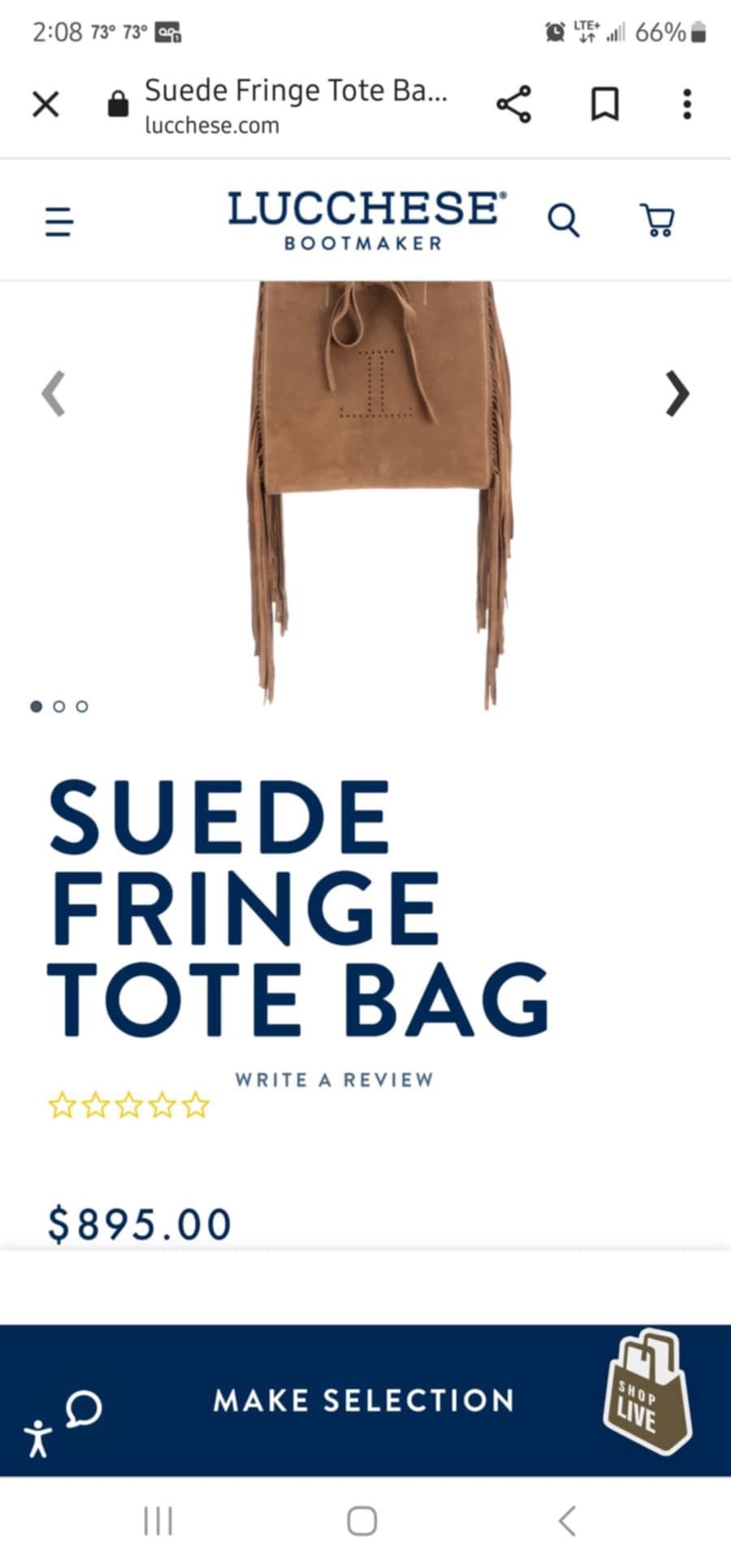 Luchesse Bootmaker Brown Suede Leather Purse