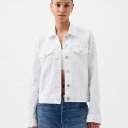 Gap Icon Denim Jacket Size XL White 