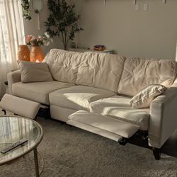 Designer Recliner 88" Sofa + Charging Ports