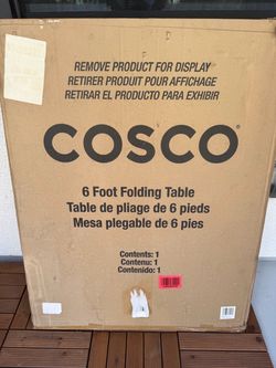 Cosco 6 ft Centerfold Blow Molded Folding Table - New in box