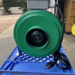 The Hydrofarm ACDF6 Active Air 6 Inch Inline Hydroponic Fan