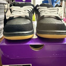 Nike SB Dunk Low Pro Black White Gum Men's Size 9