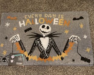 Halloween Jack Skellington Door Mat