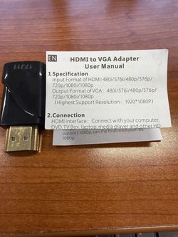 VGA TO HDMI ADAPTER