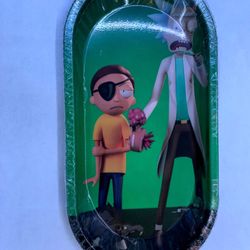 Rick And Morty Metal Rolling Tray 