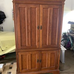 Solid Wood Entertainment Center