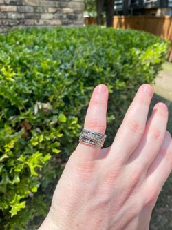 925 Silver Marcasite Ring Size 7